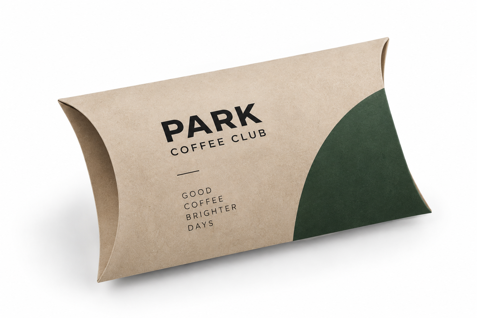 Custom-printed kraft pillow box for small retail products