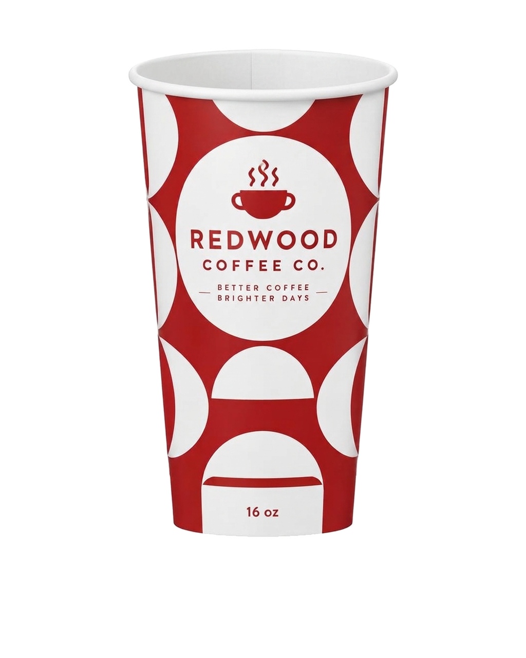455ml (16oz) Branded Paper Cups