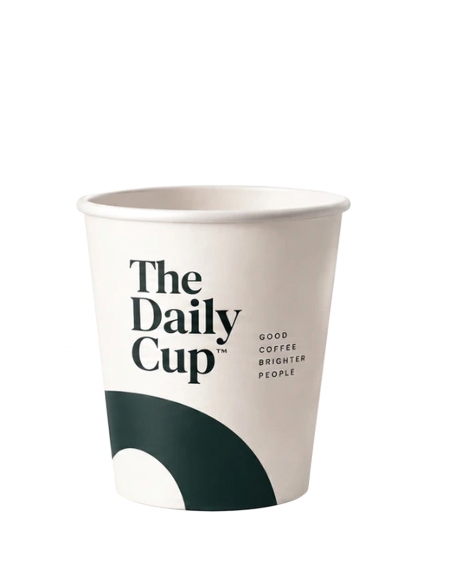 175ml (6oz) branded paper cup, showing full-colour printing